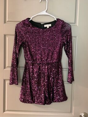 Wild Daisy Girls Sequin Romper
